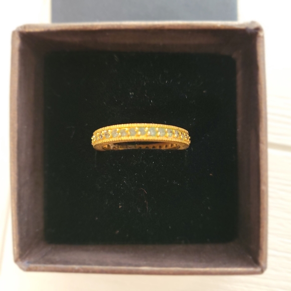 18kt Gold over Sterling Silver Stackable Ring - Picture 3 of 3
